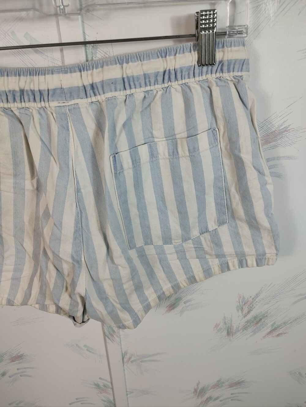Aerie Blue Striped Shorts Small - Picture 7 of 10